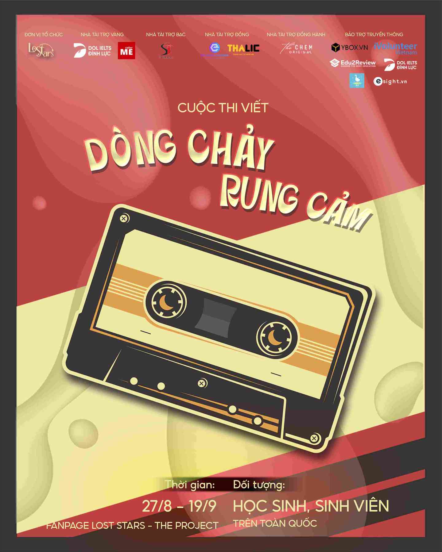  [LOST STARS] CHÍNH THỨC MỞ ĐƠN THAM GIA CUỘC THI VIẾT “DÒNG CHẢY RUNG CẢM” VỚI CHỦ ĐỀ “TÌM LẠI NHỮNG VÌ SAO”