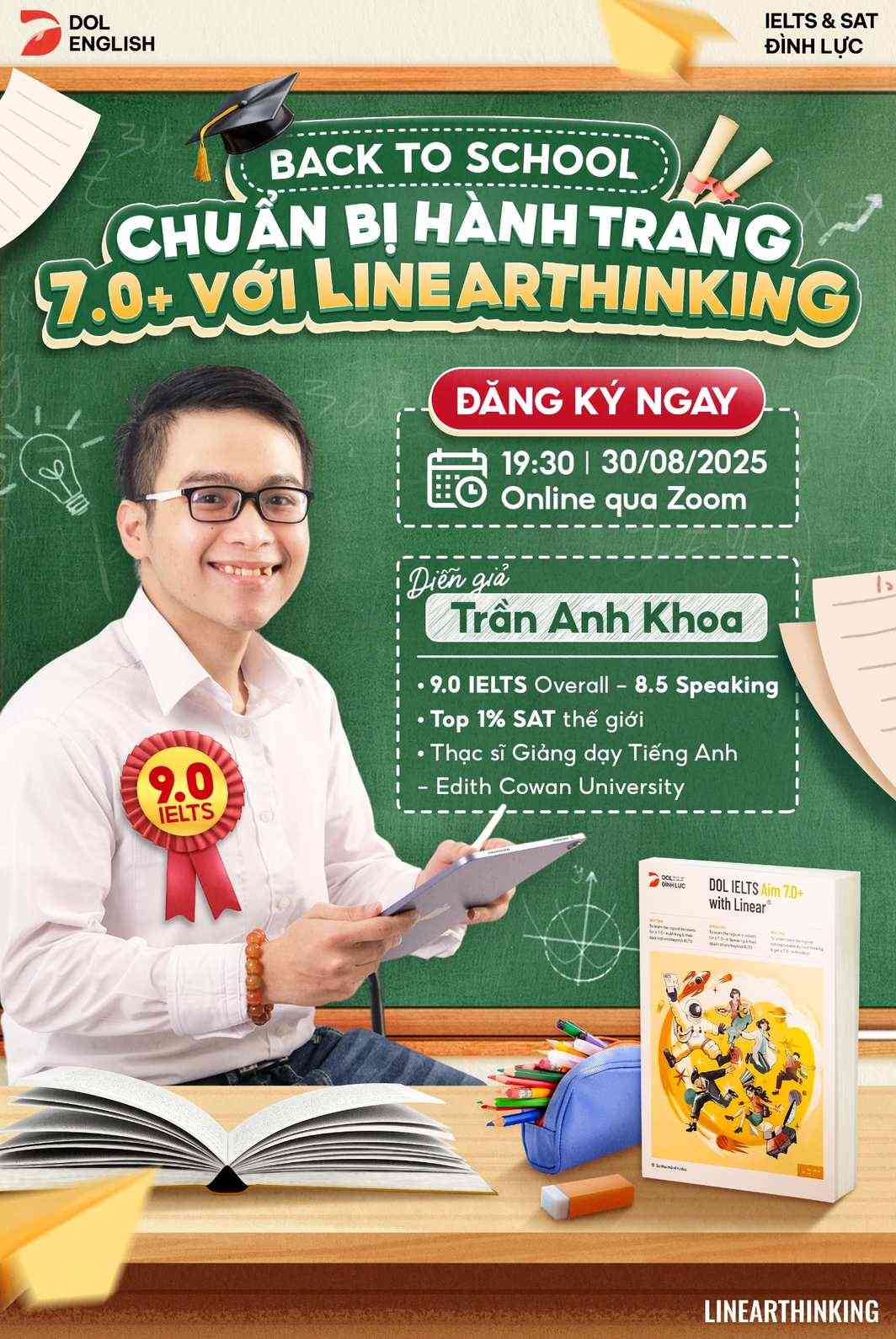 Mở đơn đăng ký workshop IELTS miễn phí tháng 8