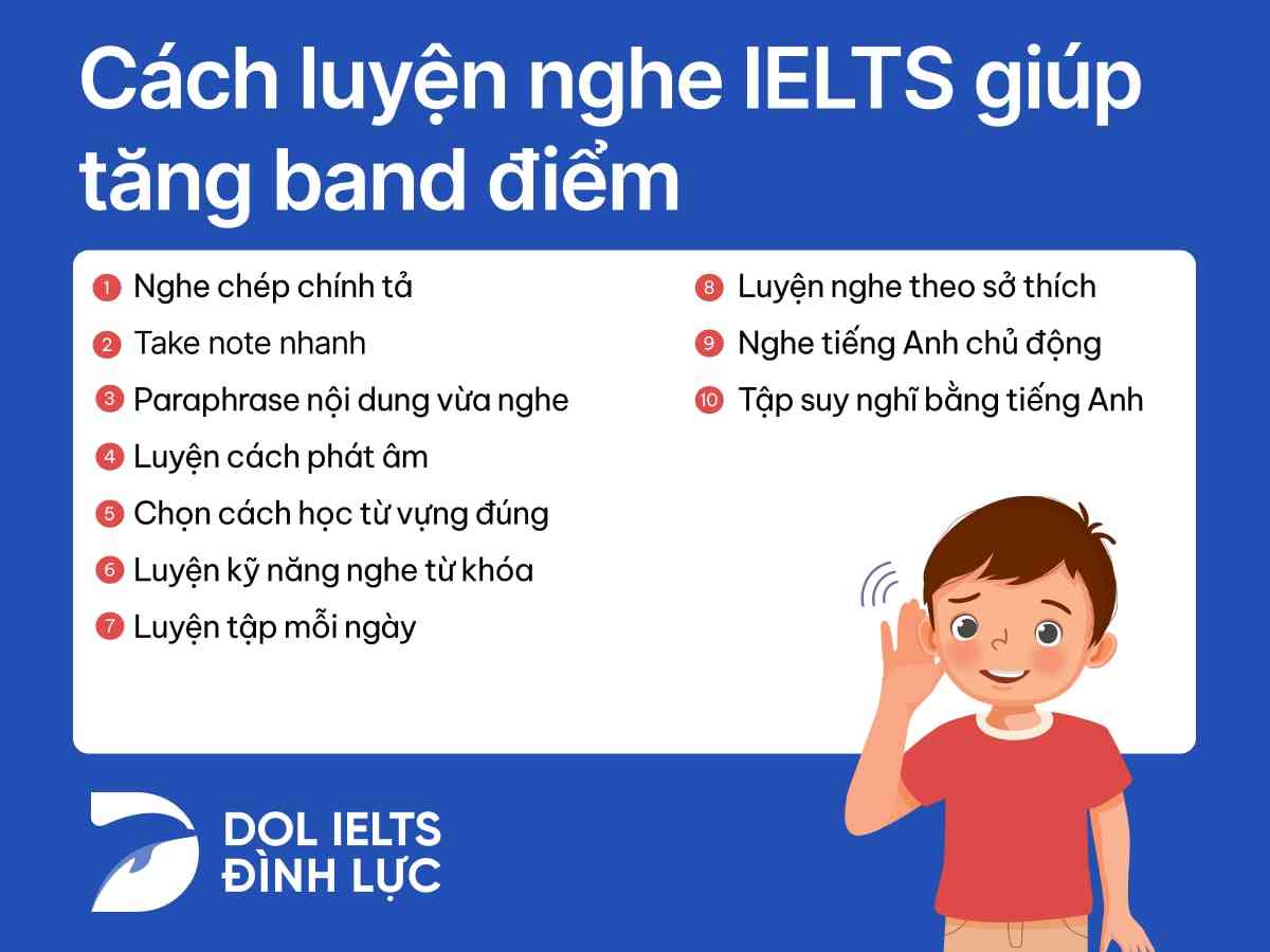 cách luyện nghe ielts