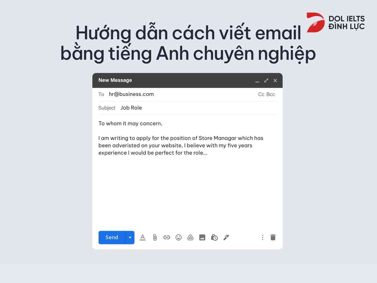 cách viết email bằng tiếng Anh