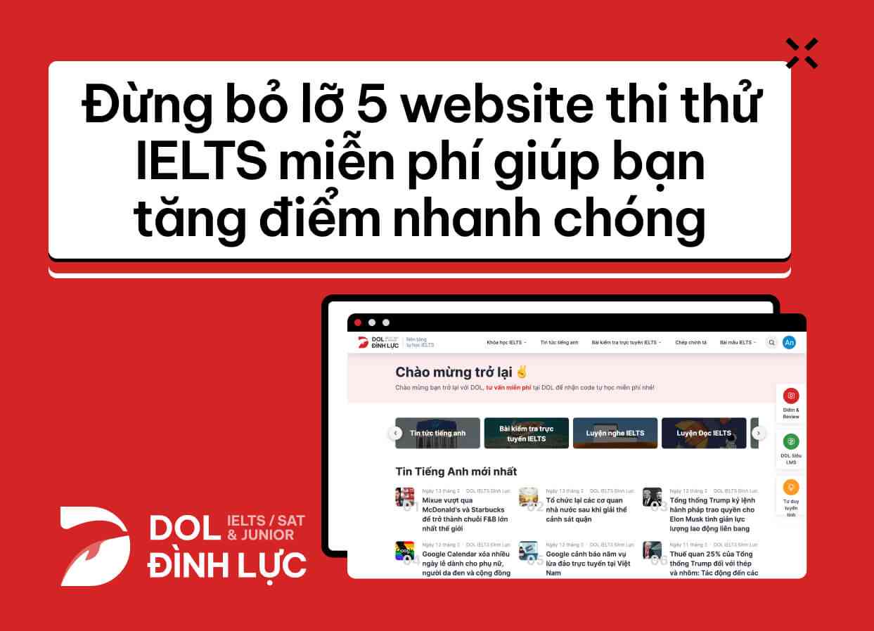 các website thi thử ielts online miễn phí