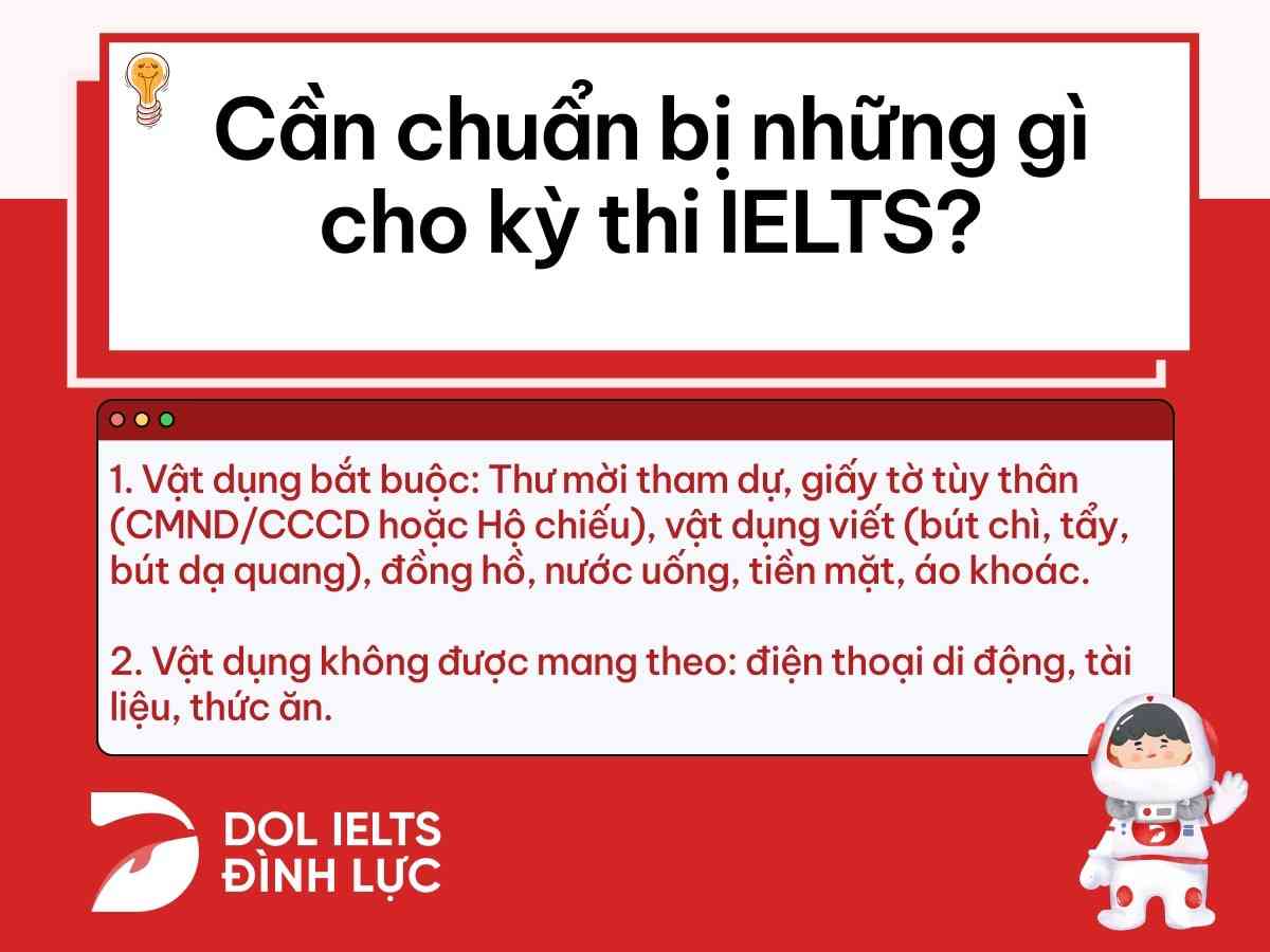 cần chuẩn bị những gì cho kỳ thi ielts