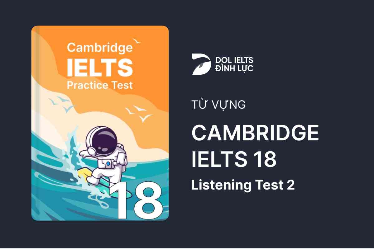Từ Vựng IELTS Online Test Cambridge IELTS 18 - Listening Test 2