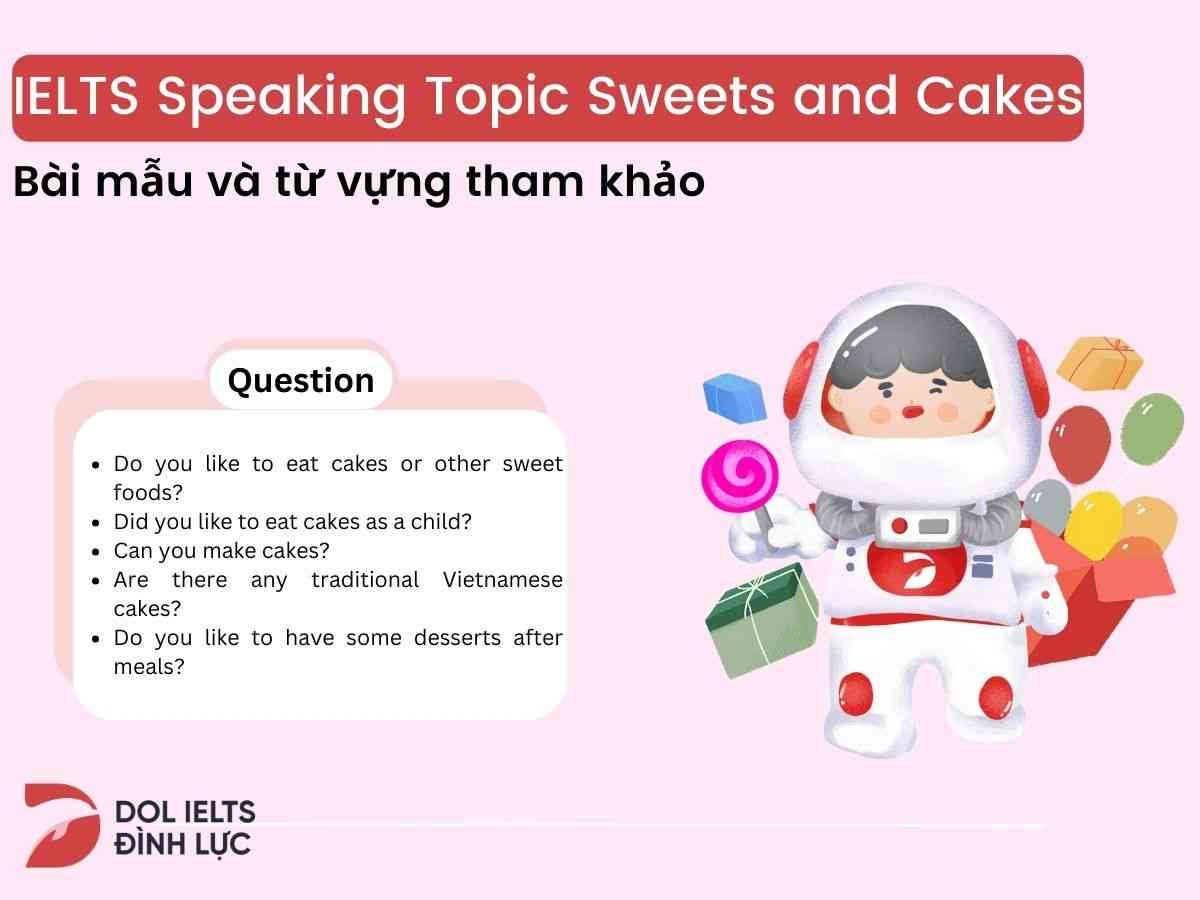 ielts speaking topic sweets and cakes
