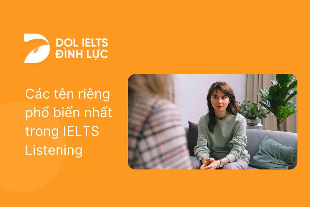 Các tên riêng phổ biến nhất trong IELTS Listening