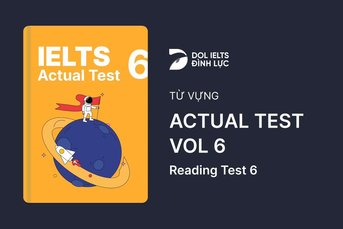 Từ Vựng IELTS Online Test Actual Test 6 - Reading Test 6